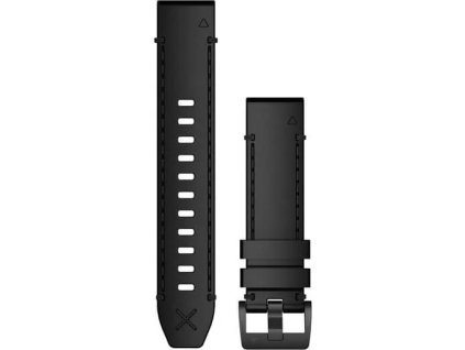 Garmin remienok QuickFit® z pravej kože 22 mm, čierny
