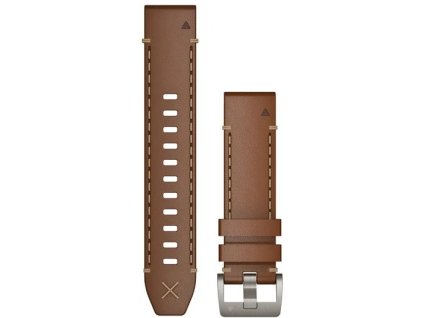 Remienok Garmin QuickFit® 22 mm, talianska koža, hnedý