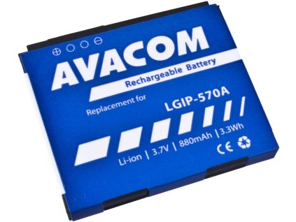 Avacom batéria do mobilu LG KP500 Li-Ion 3,7V 880mAh (náhrada LGIP-570A) GSLG-KP500-S880A