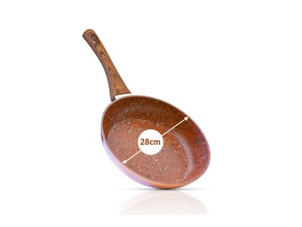 Panvica Livington z medi a kameňa 28 cm