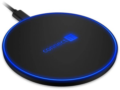 Connect IT WiFast bezdrôtová nabíjačka, 10 W, čierna CWC-6500-BK