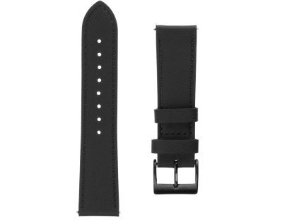 fixed leather strap s sirkou 22mm pro smartwatch cerny ien391307