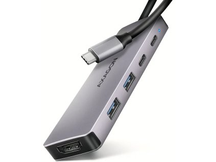 593255 axagon hmc 5h60 rozbocovac usb 5gb s porty 2x usb a 1x usb c hdmi 4k 60 pd 100w kabel usb c 15cm