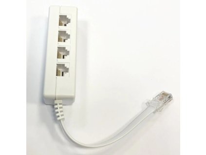 DATACOM Roztvorka UTP CAT3 4xRJ45 (8p2c-1M/4F) 4207