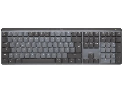 Logitech MX Mechanical, US, dotykové tiché spínače, čierna/grafitová