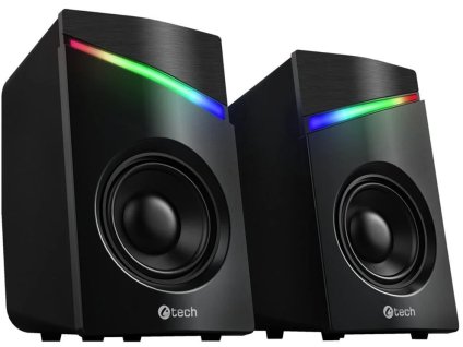 C-TECH SPK-15, 2.0, RGB, čierna