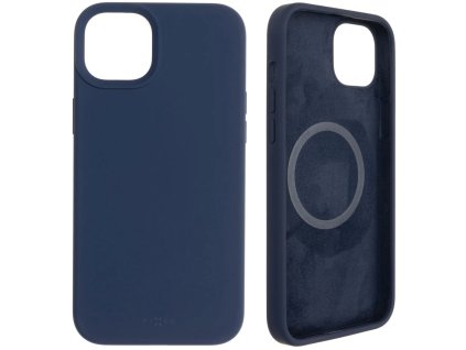 Zadný kryt FIXED MagFlow s podporou MagSafe pre Apple iPhone 14 Plus, modrý