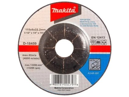 Makita D-18459 brúsny kotúč na kov 115x6mm