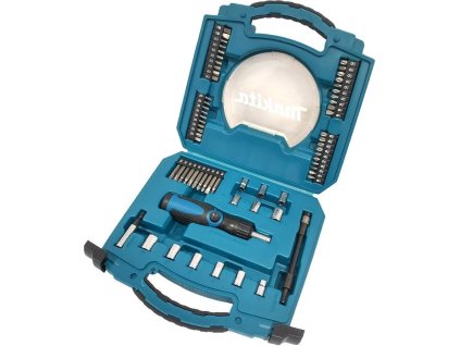 Makita D-42020 sada bitů a 1/4" hlavic se šroubovákem, 65dílná