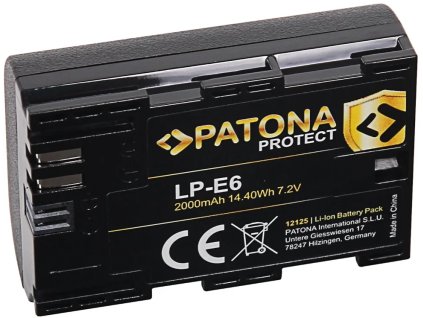 PATONA batéria pre Canon LP-E6 2000mAh Li-Ion Protect