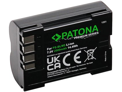 PATONA batéria pre foto Olympus BLM1/BLM5 2000mAh Li-Ion 7,2V Premium