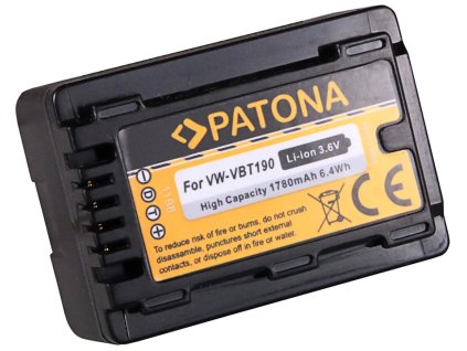 PATONA batéria pre foto Panasonic VW-VBT190 1780mAh Li-Ion