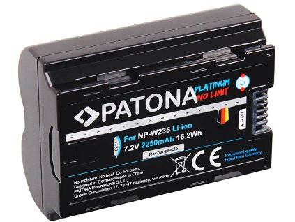 PATONA batéria pre Fuji NP-W235 2250mAh Li-Ion 7,2V Platinum X-T4