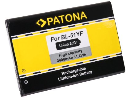 PATONA batéria pre mobilný telefón LG G4 BL-51YF 3000mAh 3,8V Li-Ion