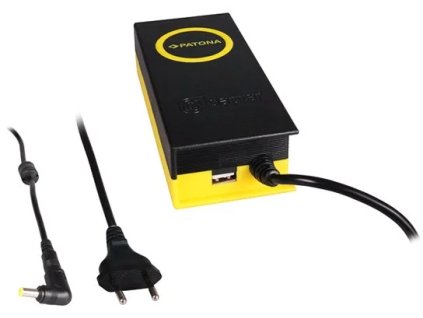 Napájací adaptér PATONA pre ntb/ 19V/4,7A 90W/ konektor 5,5x1,7mm/ výstup USB