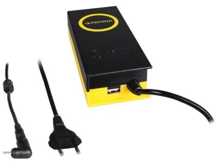 Napájací adaptér PATONA ntb/ 19V/4,7A 90W/ konektor 2,5x0,7 mm/ výstup USB