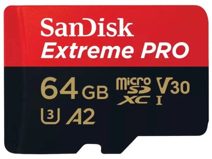 Adaptér SanDisk Extreme PRO microSDXC 64GB 200MB/s UHS-I U3 Class 10