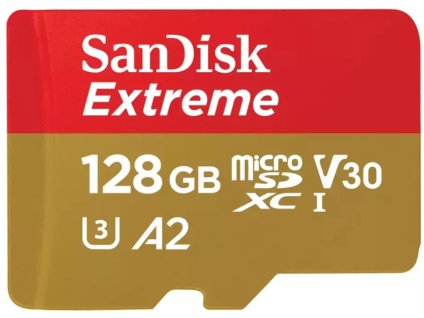 Adaptér SanDisk Extreme microSDXC 128GB 190MB/s UHS-I U3 Class 10