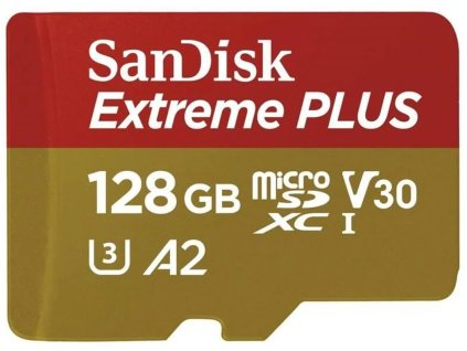 Adaptér SanDisk Extreme PLUS microSDXC 128GB 200MB/s UHS-I U3 Class 10