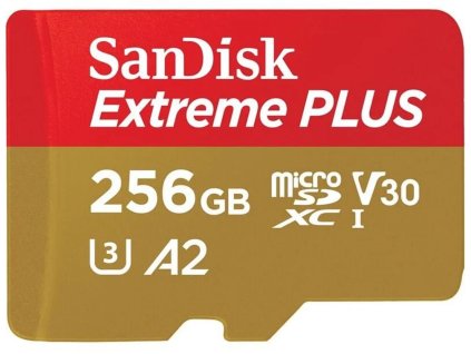Adaptér SanDisk Extreme PLUS microSDXC 256GB 200MB/s UHS-I U3 Class 10