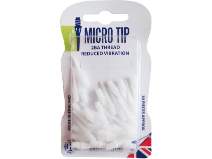 HARROWS T93 Mikrohroty šípov 30 ks v blistri - biele