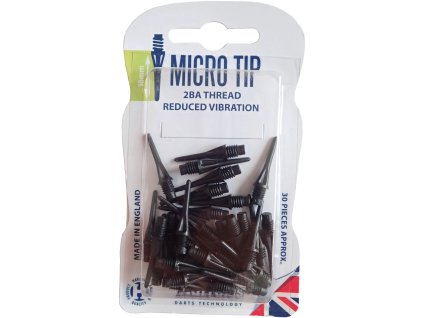 HARROWS T93 Mikro hroty šípov 30 ks v blistri - čierne