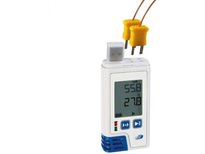 TFA 31.1061.02 LOG210 TC - USB Datalogger s displejom na meranie vnútornej teploty, vonkajšej vlhkosti pomocou termočlánkových sond s
