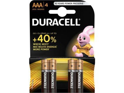 duracell basic alkalicka baterie 4 ks aaa ien454331