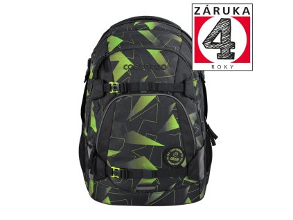 Školský batoh coocazoo MATE, Lime Flash, certifikát AGR