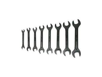 Kľúče s otvoreným koncom, 6 - 22 mm, 8 ks obojstranných