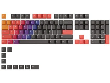 Glorious GPBT Keycaps - 114 PBT Keycaps, ANSI, US-Layout - Celestial Fire