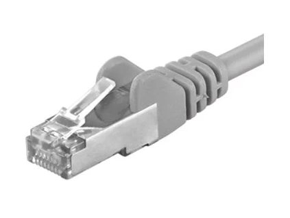 Patch kábel CAT6a S-FTP, RJ45-RJ45, AWG 26/7 10 m sivý