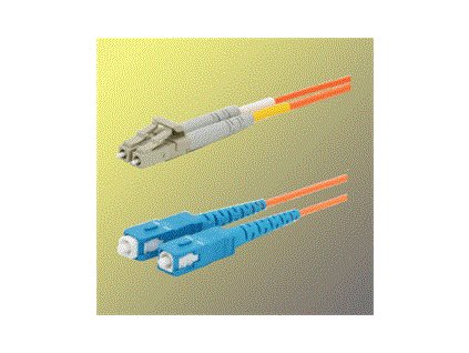 Optický patch kábel duplexný LC-SC 50/125 µm MM,2m, OM2