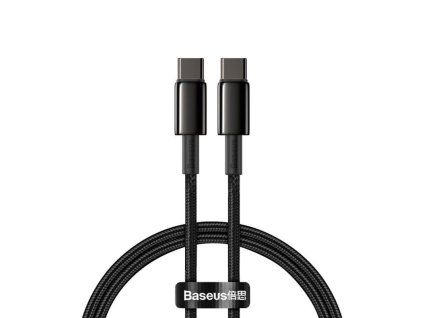 baseus rychlonabijeci datovy kabel usb c na usb c 100w 2m cerna ien467140