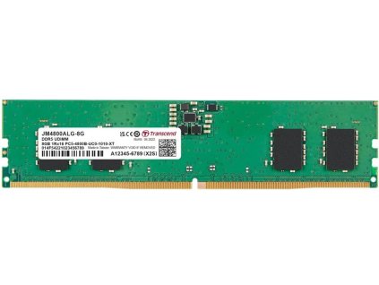 Transcend 8GB DDR5 4800 U-DIMM (JetRam) 1Rx16 1Gx16 CL40 1.1V
