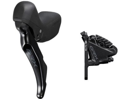 Súprava radenia a brzdenia SHIMANO GRX ST-RX400 2x10 rýchlostí - ľavý predný strmeň BR-RX400 polymér + chladič
