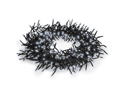 Solight LED vonkajšia vianočná reťaz s diaľkovým ovládaním - Cluster, 576 LED diód, 8 funkcií, časovač, IP44, studená biela