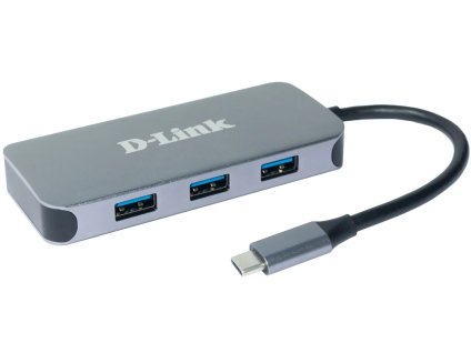 Rozbočovač D-Link 6 v 1 USB-C s rozhraním HDMI/Gigbait Ethernet/poskytovaním napájania (DUB-2335)