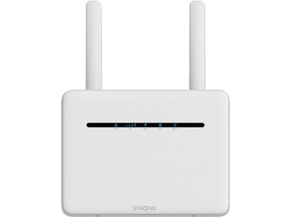 Router STRONG 4G+ LTE 1200/ Wi-Fi štandard 802.11a/b/g/n/ac/ 1200 Mbit/s/ 2,4 GHz a 5 GHz/ 4x LAN/ 1x SIM/ biely