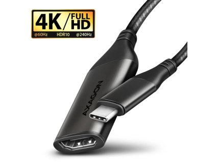 AXAGON RVC-HI2M, redukcia/adaptér USB-C -> HDMI 2.0a, 4K/60Hz HDR10