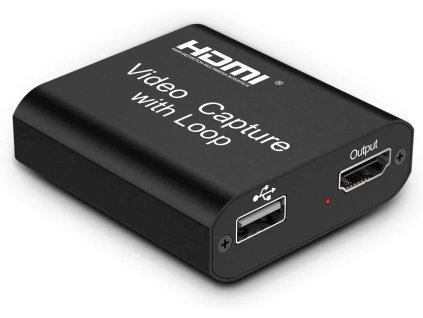PremiumCord HDMI capture/grabber na nahrávanie video/audio signálu do počítača, výstup HDMI