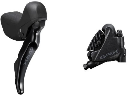 SHIMANO GRX ST-RX400 10-rýchlostná sada prehadzovačky a brzdy - pravý zadný strmeň BR-RX400 polymér + chladič