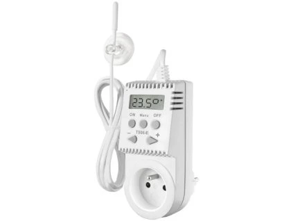 Digitálna zásuvka ELEKTROBOCK na prepínanie teploty s externým snímačom teploty TS05