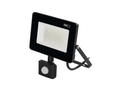 LED reflektor SIMPO s pohybovým čidlem, 50W, černý, neutrální bílá