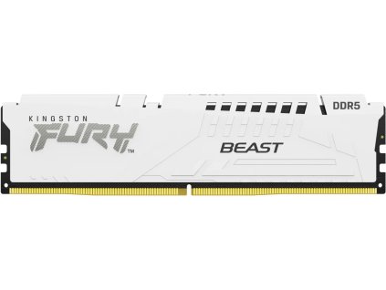 Kingston Fury Beast White DIMM DDR5 16GB 6000MHz, Intel XMP, biely