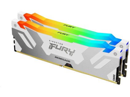 Kingston Fury Renegade RGB White DIMM DDR5 32GB 6800MHz, XMP, biely (Kit 2x 16GB)