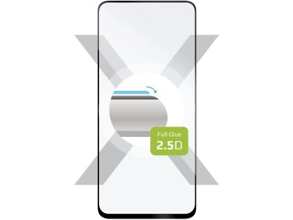 Ochranné tvrdené sklo FIXED Full-Cover pre Honor X8 5G/X6/70 Lite 5G, lepidlo na celý displej, čierne