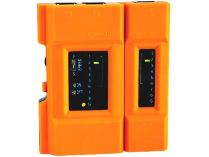 DATACOM Cable Tester LED (RJ45,12,11) ORANGE s reg.testom rýchlosti