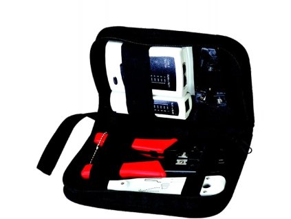 DATACOM NETWORK KIT 5 - kufrík s testerom a nástrojmi