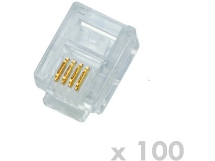 DATACOM Plug UTP CAT3 6p4c- kábel RJ11 - 100 balení